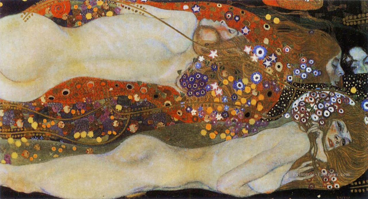 Serpents d’eau II Gustav Klimt Peintures à l'huile